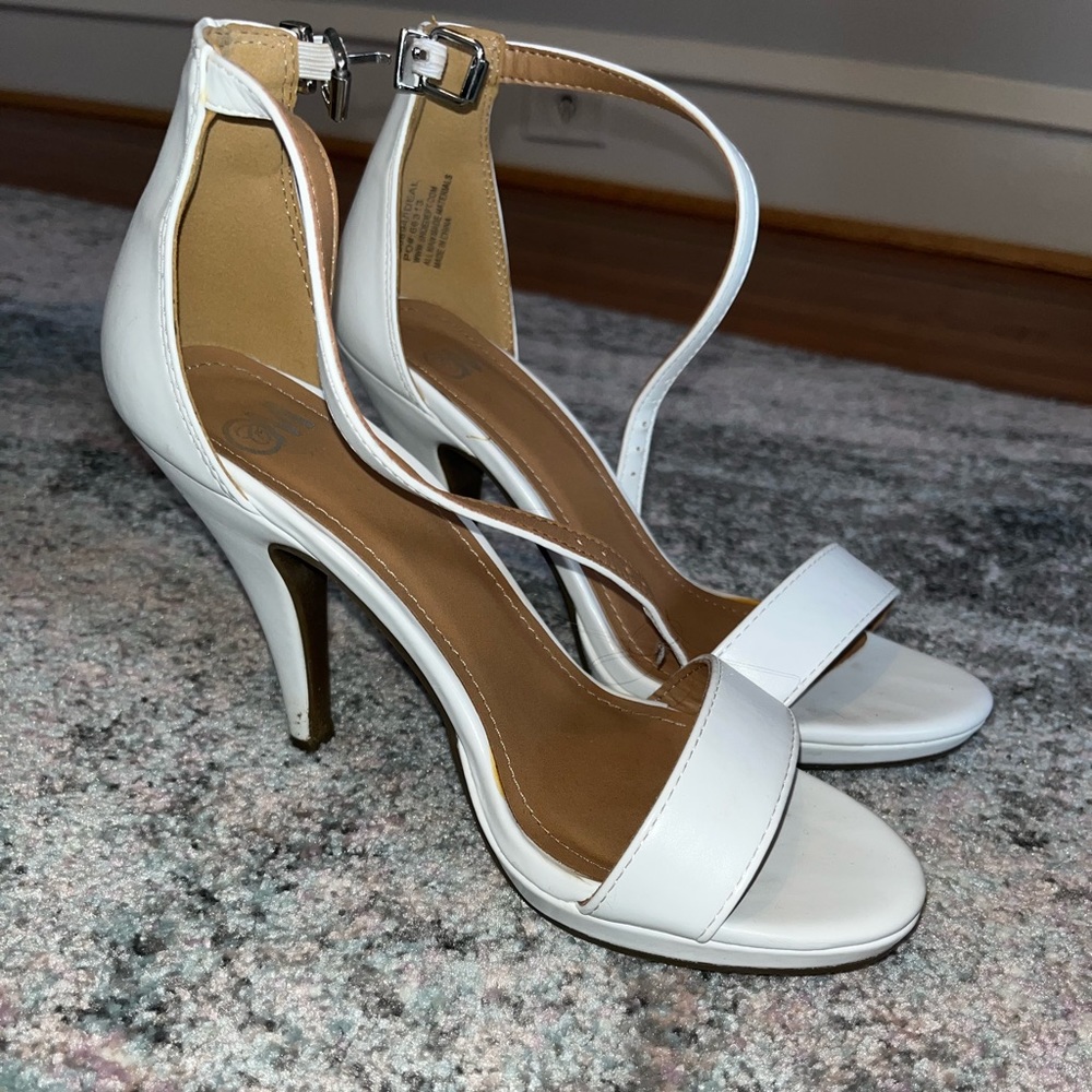 White Heels. Gently used.